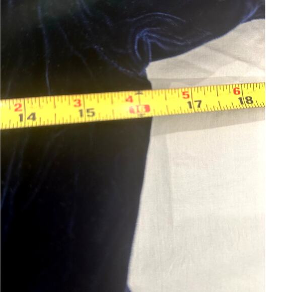 Act I New York Cobalt Blue Velvet Vintage 1980s Cocktail Dress-Size 7/8 Stunning - Picture 12 of 12